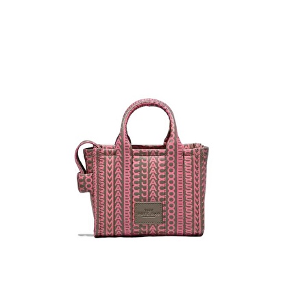 Marc Jacobs MJH052L03FA22-296 Gri/Pembe Yazılı Kadın Omuz Çantası