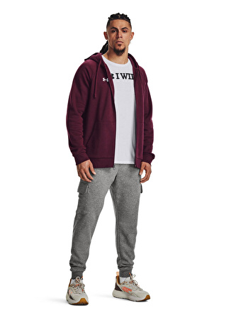 Under Armour Bordo Erkek Sweatshirt 1379767-600 UA Rival Fleece FZ Hood