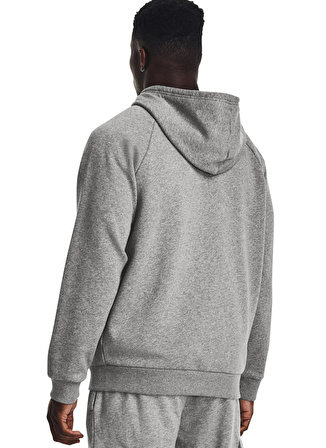 Under Armour Gri Erkek Sweatshirt 1379767-025 UA Rival Fleece FZ Hood