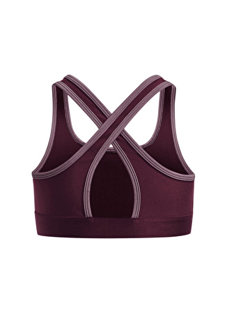 Under Armour Bordo Kız Çocuk U Yaka Kolsuz Dar Düz Sporcu Büstiyer 1373867-601 G Crossback Graphic