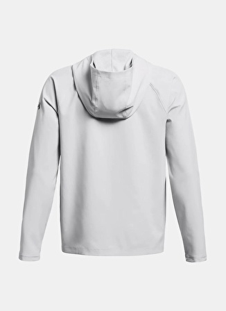 Under Armour Gri Erkek Çocuk Kapüşon Yaka Bol Kesim Eşofman Üstü 1383126-014-UA Unstoppable Full Zip