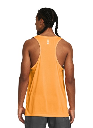 Under Armour 1382585-803 UA Launch Singlet Turuncu Erkek Klasik Yaka Oversize Atlet