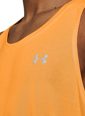 Under Armour 1382585-803 UA Launch Singlet Turuncu Erkek Klasik Yaka Oversize Atlet