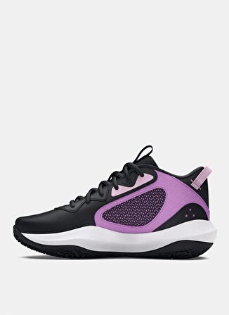 Under Armour Siyah - Mor Erkek Çocuk Basketbol Ayakkabısı 3025617-005-UA GS Lockdown 6