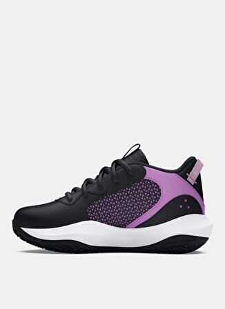 Under Armour Siyah - Mor Erkek Çocuk Basketbol Ayakkabısı 3025618-006-UA PS Lockdown 6