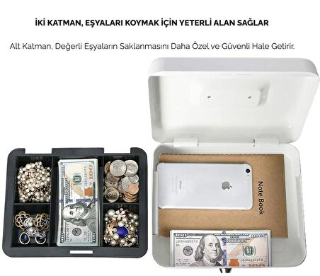 MÜHLEN Cash Box CB250 | Orta Boy Taşınabilir Para Çekmecesi / Kutusu