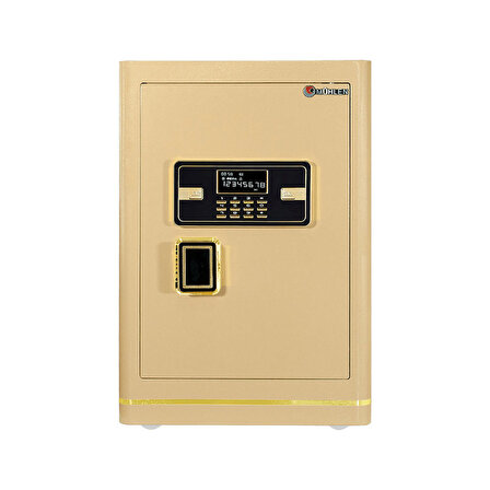 MÜHLEN Ore 60H-G Orta-Büyük Boy Şifreli/Anahtarlı Çelik Para Kasası (Gold Rengi)