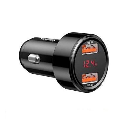 Baseus 45w Araç Şarj Başlık Çakmaklık Şarj Hızlı Şarj 4.0,3.0 Dual Usb Çıkışlı Araç Şarj Başlık