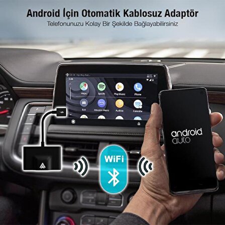 Coofbe Araç İçi Android Cihazlar İçin Kablosuz Android Multimedya Carplay Adaptörü,Wireless Çevirici
