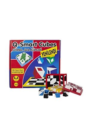 Q-boxx Cubes Qbitz Görsel Akıl ve Zeka Küpleri (YENİLENDİ) Q-bitz Q-smart Q Smart Küp Oyunu