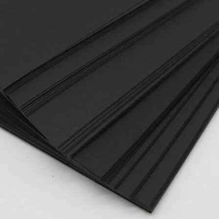 A4 Siyah Kağıt Fotokopi ve Etkinlik Kağıdı 100 Adet Hamurundan Boyalı