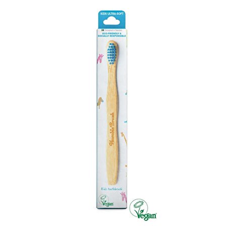 Organicadent DoğalÇocuk Diş Macunu + Humble Brush Bambu Diş Fırçası (MAVİ)