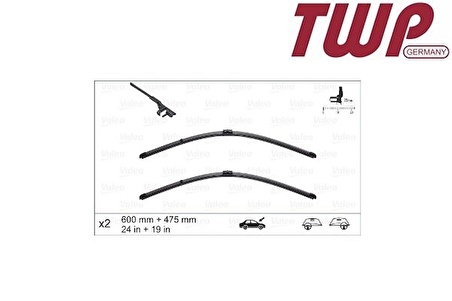 Silecek Süpürgesi L & R ( Set )-Golf-Jetta-6-8-Caddy-4-7