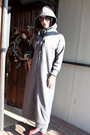 Toridas Günlük Kışlık Tam Boy  Kadın Tesettür Ceket  bt320fümetesettür