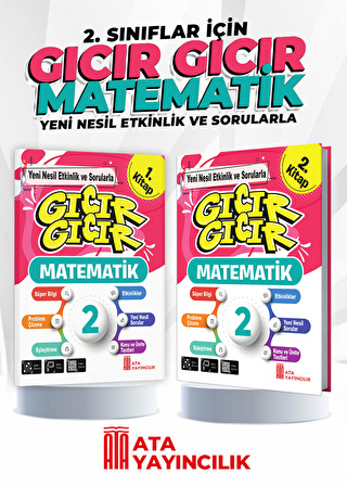 2. Sınıf Gıcır Gıcır Matematik 1 ve 2. Kitap (2'li kitap)