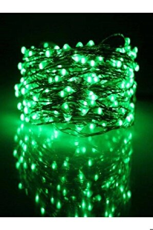 DS- Pil İle Çalışan Dekoratif 3 Metre Peri Led Işık Yeşil Işık  Aydınlatma (Piller Dahil Değildir) 