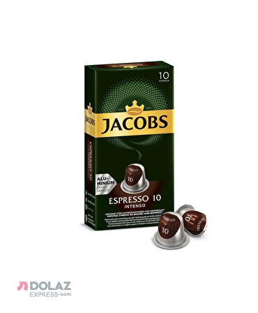 Jacobs Espresso Kapsul 10Intense 52 Gr X 10 Ad