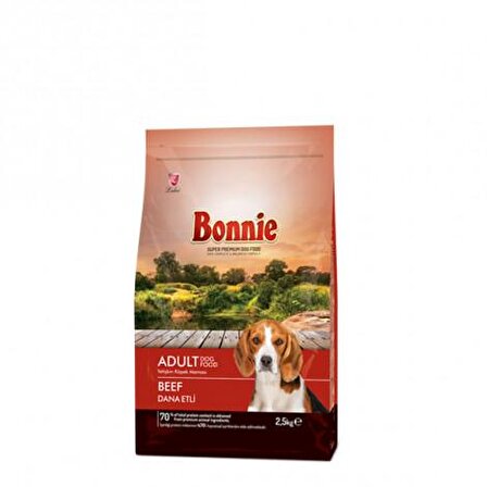 Bonnie Biftekli Yetişkin Kuru Köpek Maması 2.5 kg