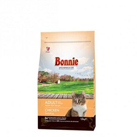 Bonnie Tavuklu Yetişkin Kedi Maması 1,5 Kg