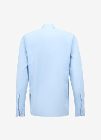 AT.P.CO Slim Fit Gömlek Yaka Mavi - Beyaz Erkek Gömlek A27602POP-