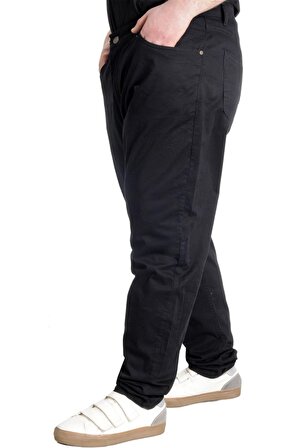 Mode XL Erkek Pantolon Keten Milano Klasik 20902 Siyah