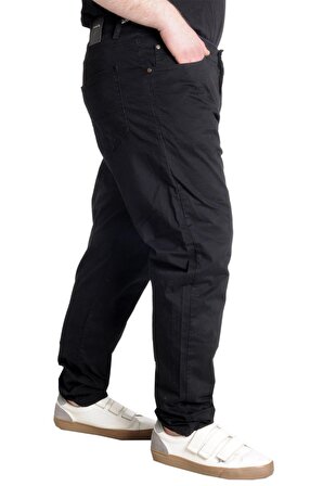 Mode XL Erkek Pantolon Keten Milano Klasik 20902 Siyah