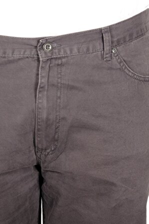 Mode XL Büyük Beden Erkek Keten Pantolon 5 Cep 21003 Antrasit