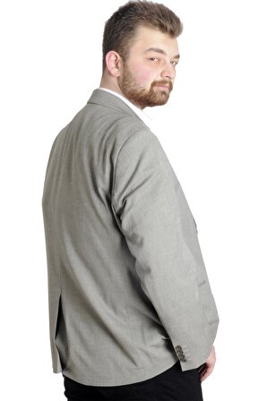 Mode XL Büyük Beden Erkek Ceket Blazer Perfetto Plus 21022 Haki