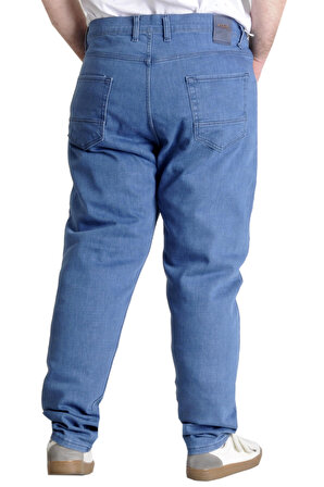 Mode XL Büyük Beden Erkek Kot Pantolon MARWEL NOCHE BLUE 22940 MAVI