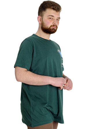 Mode XL Büyük Beden Erkek T-shirt ESTABLISMENT 23139 Nefti