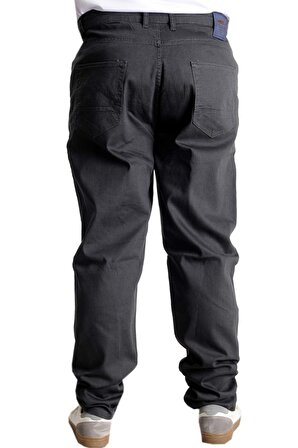 Mode XL Büyük Beden Pantolon Kot Klasik Focus 23922 Füme
