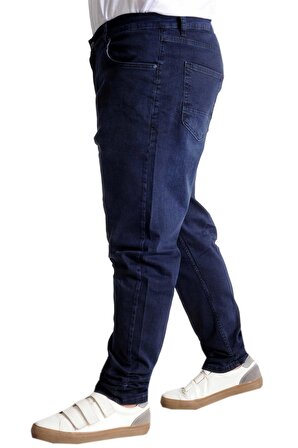 Mode XL Büyük Beden Erkek Kot Pantolon Klasik Armina 23903 Lacivert