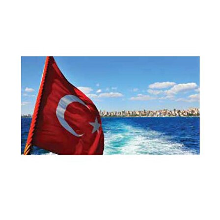 Kale Türk Bayrağı  150X225Cm