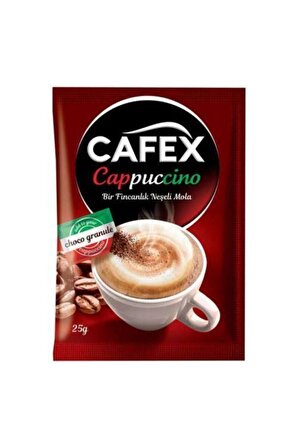 Cafex Çikolata Parçalı Cappuccino 10 Adet *25 Gr Mükemmel Lezzet