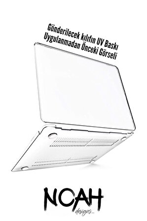 Macbook Air Kılıf 13.3 inç A1369-A1466 Mac13 Şeffaf Sert Koruma Kılıfı Kiraz Çiçeği