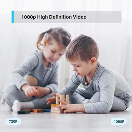 TP-LINK Tapo C200 Full Hd 1080P Gece Görüşlü Wi-Fi Kamera + Sandisk SDSQUNR-128G-GN6MN Microsd