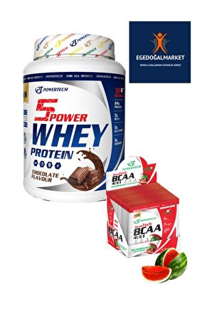 5Power Whey Protein Tozu 32 Servis Çikolata - BCAA 20 Saşe Karpuz