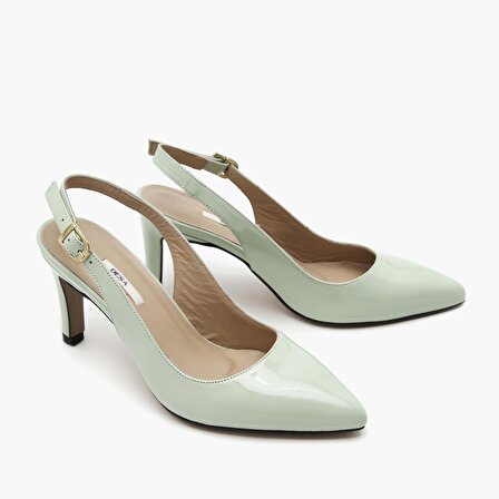 Daley Yeşil Kadın Rugan Klasik Ayakkabı