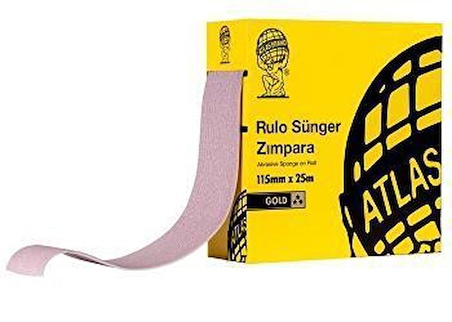 Atlas Gold 220 Kum Sünger Zımpara 115 Mm 1 Metre - 59036