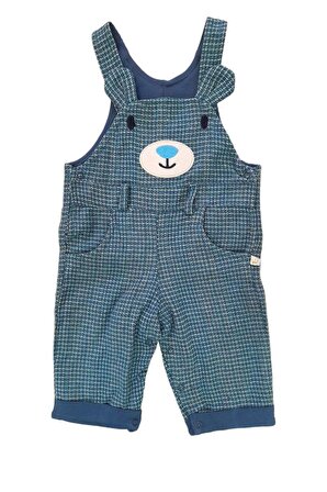 Erkek Bebek Salopet Ayıcıklı Mavi