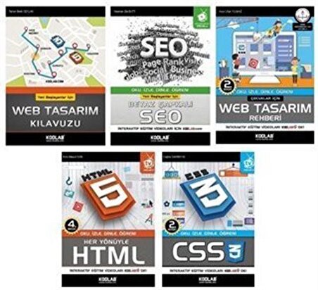 Hızlı ve Kolay Web Tasarım Seti 3 (5 Kitap Takım) / Kolektif