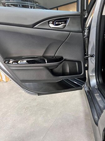 Honda Civic 2016-2021 Fc5 Kapı İç Koruma Kaplama Titanyum Siyah