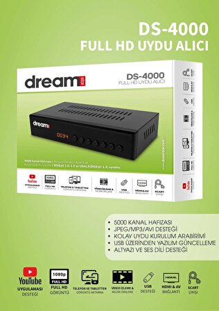 Dreamstar DS-4000 Full HD Uydu Alıcı