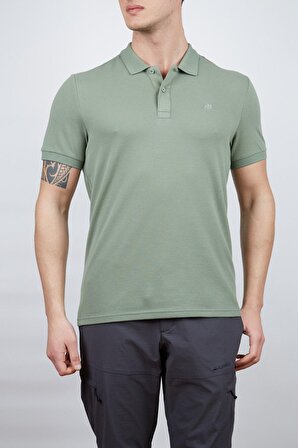 Alpinist Roc Erkek Polo T-Shirt Elma Yeşili