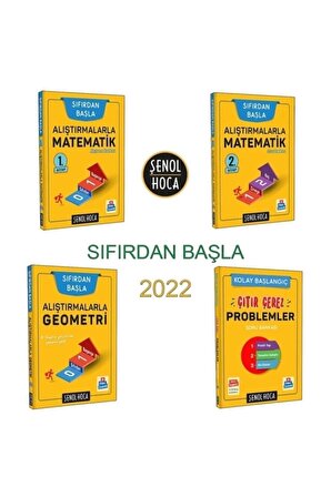 Şenol Hoca Alıştırmalarla Matematik Çıtır Çerez Problemler Seti 4 Kitap 2023