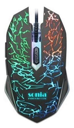 Sonia SN-X5 Kablolu Optik Oyuncu Mouse