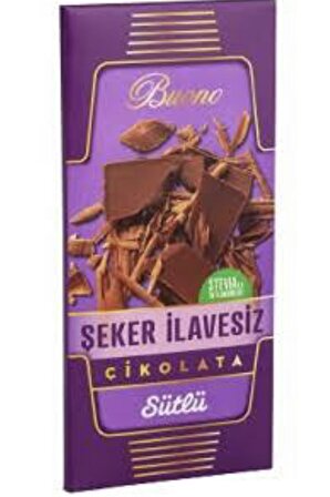 Şeker Ilavesiz Çikolata Sütlü Stevyalı Stevia Ile Tatlandırılmış Diyabetik 100 Gram Şekersiz