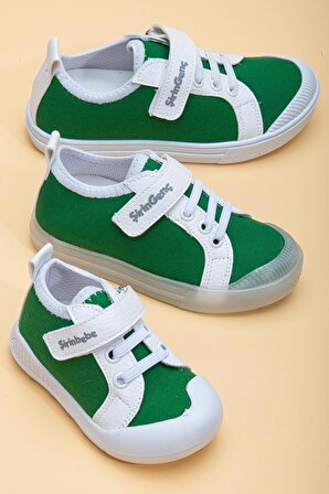 Şirinbebe Şiringenç Keten Yeşil Erkek İlkadım Bebek Çocuk Ayakkabısı