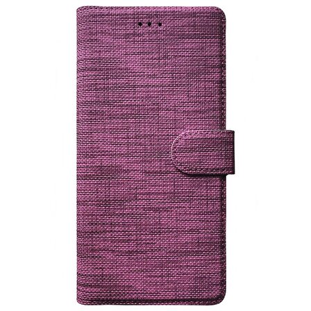Apsuwa Samsung Galaxy A01 Core Kılıf Cüzdan Kapaklı Kartlıklı Kumaş