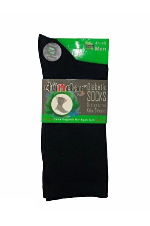 Erkek Bambu Diyabet Çorabı/siyah/41-45